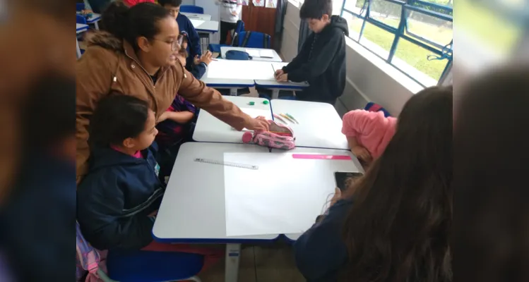 Veja como foi o trabalho em sala de aula.