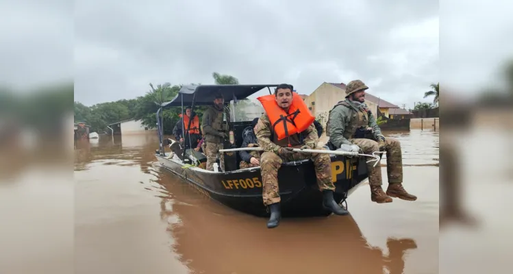 ia Federal do PR segue em apoio às vítimas das chuvas no RS 