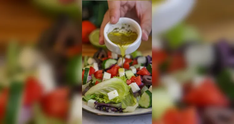 A Gregossauro é uma das saladas do cardápio