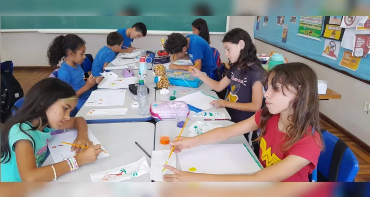 As atividades estimularam os alunos a unirem as suas histórias favoritas com a liberdade criativa que os desenhos oferecem.