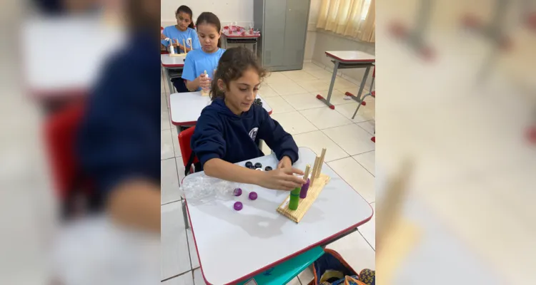 A atividade prática possibilitou aos alunos compreenderem o conteúdo trabalhado de forma leve e divertida.