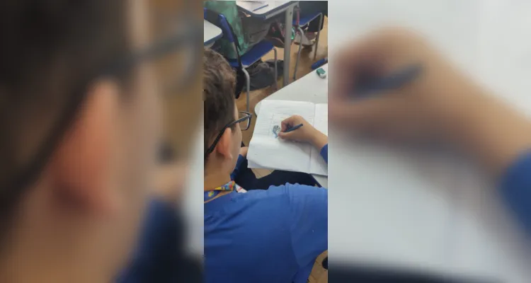 Dentre as sugestões de atividade estava a ideia de os alunos elaborarem um desenho representando como estavam se sentindo.