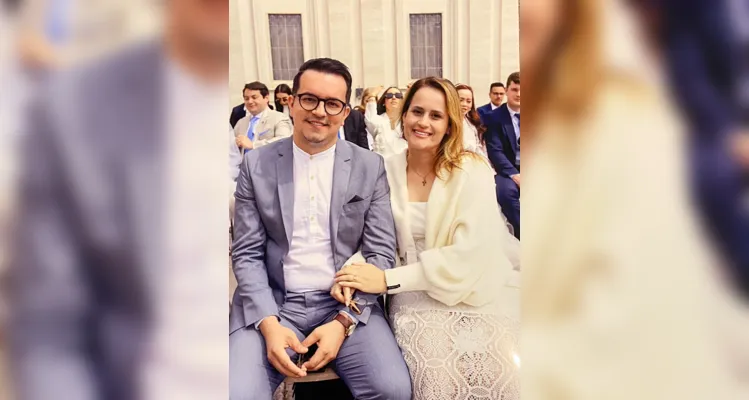 Casal de PG recebe bênção matrimonial do Papa Francisco