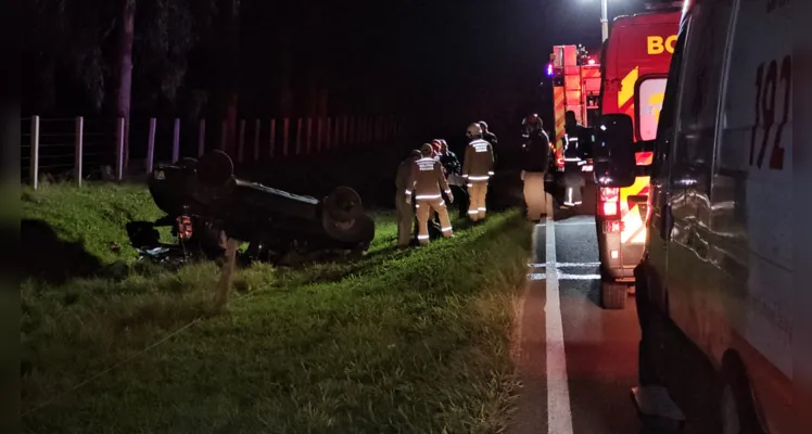 Acidente aconteceu na noite desse domingo (09)