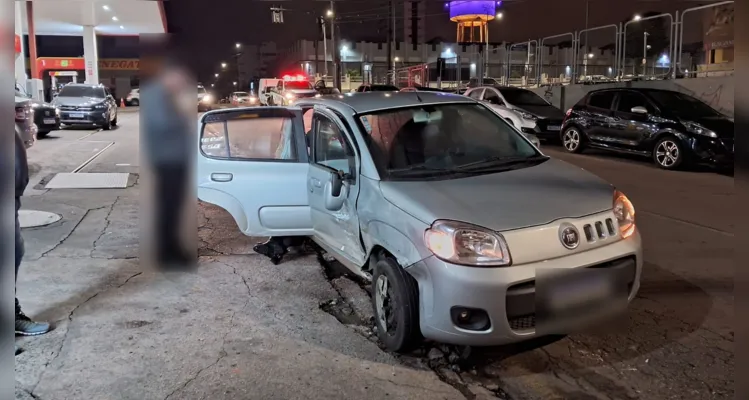 Acidente em cruzamento deixa um ferido em Ponta Grossa