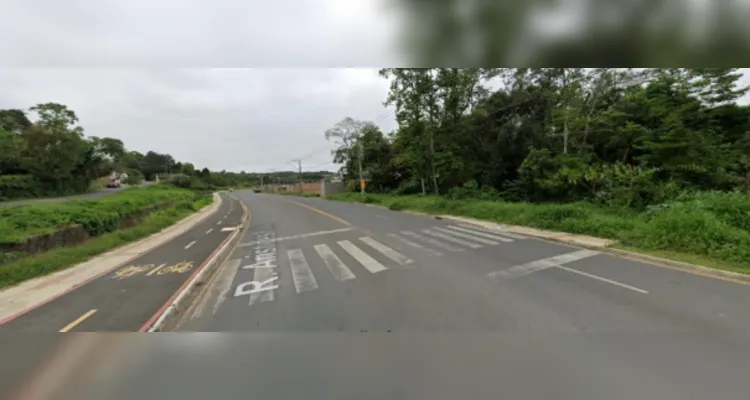 Frente do terreno para a rua Aristides Lobo