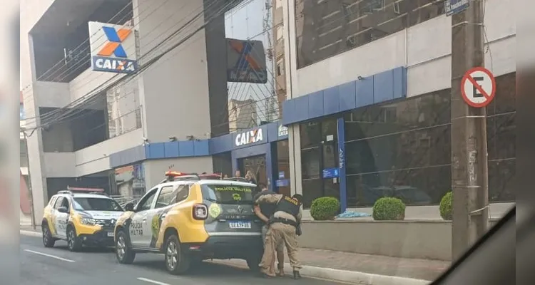 Trio é preso 'arrombando' caixa eletrônico nesta manhã em Ponta Grossa