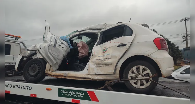 Colisão com carro da Prefeitura de Cândido de Abreu deixa um morto