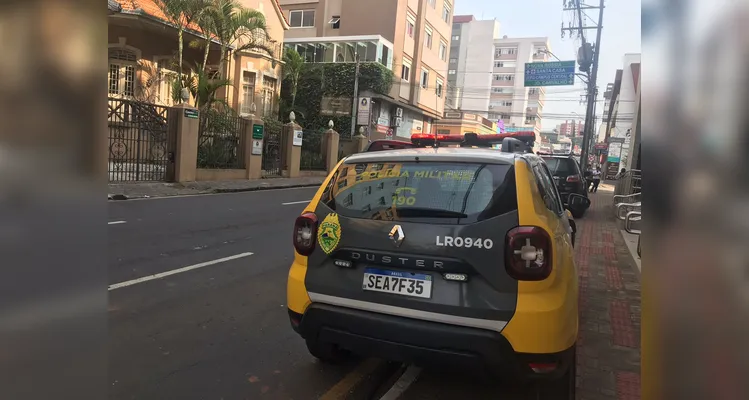 Trio é preso 'arrombando' caixa eletrônico nesta manhã em PG