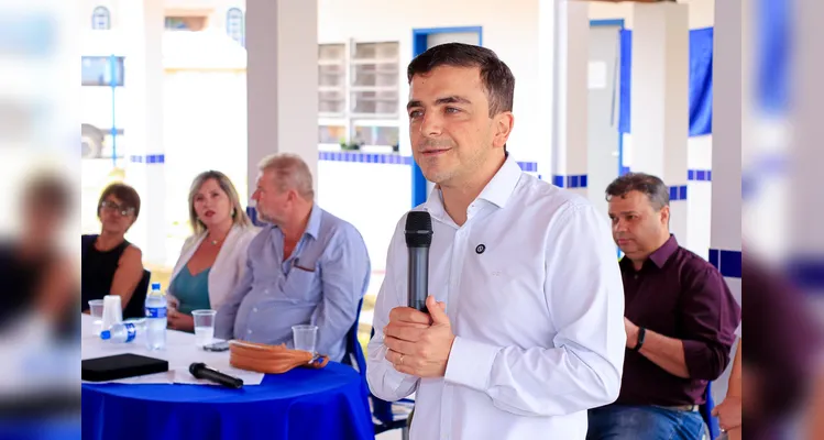 Deputado Aliel Machado participou da inauguração; parte do recurso é proveniente de emenda do parlamentar