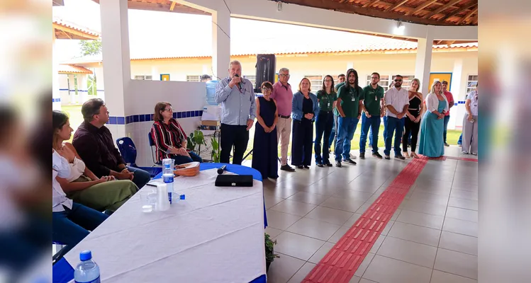 Deputado Aliel Machado participou da inauguração; parte do recurso é proveniente de emenda do parlamentar