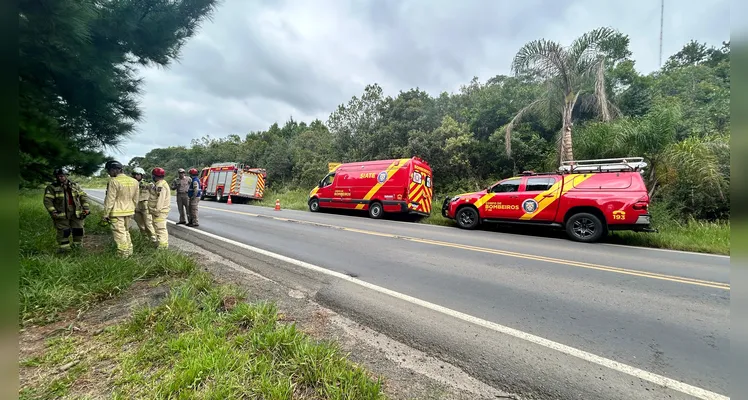 Acidente aconteceu entre Palmeira e Ponta Grossa