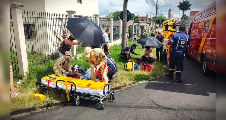 Veja fotos do grave acidente com dois ocupantes de moto em PG