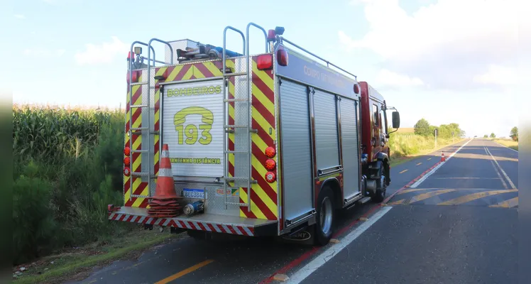 Corpo de Bombeiros prestou atendimento.