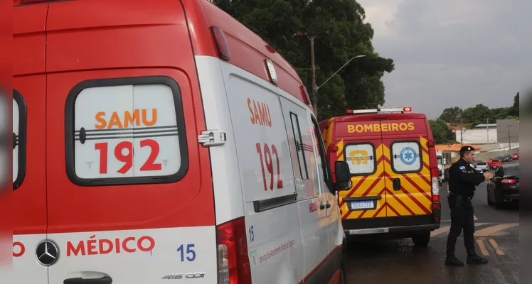 Equipes do Samu e do Siate encaminharam as vítimas a unidades hospitalares.