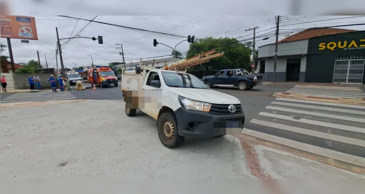 Homem fica ferido após ser atropelado na 'Carlos Cavalcanti' em PG