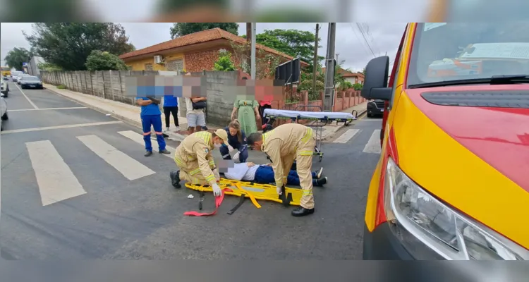 Homem fica ferido após ser atropelado na 'Carlos Cavalcanti' em PG