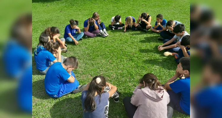 Por fim, a turma realizou um momento descontraído ao ar livre.