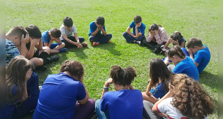 Por fim, a turma realizou um momento descontraído ao ar livre.