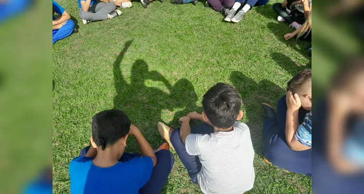 Por fim, a turma realizou um momento descontraído ao ar livre.