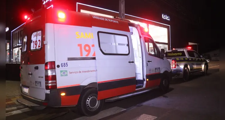 Ciclista foi socorrido pelo Samu, mas não teria aceitado ser levado para o hospital