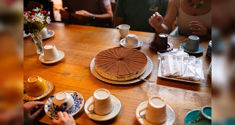 Tortas de Carambeí, que fazem a cidade ser conhecida como a Cidade das Tortas, também foram apreciadas pelos participantes.