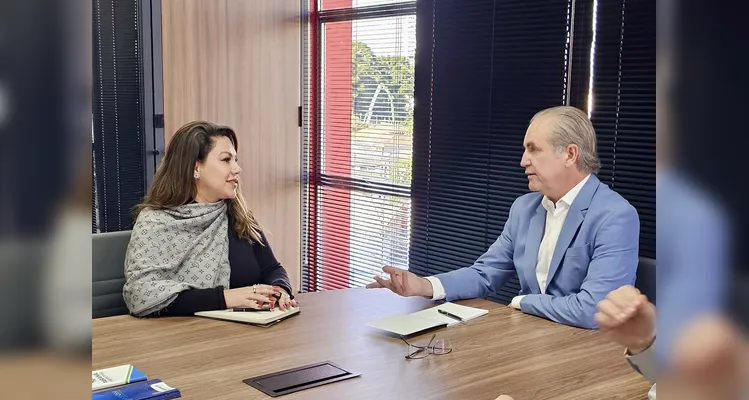 Na oportunidade, Dayane também convidou os dois secretários para participar da próxima reunião da AMCG.