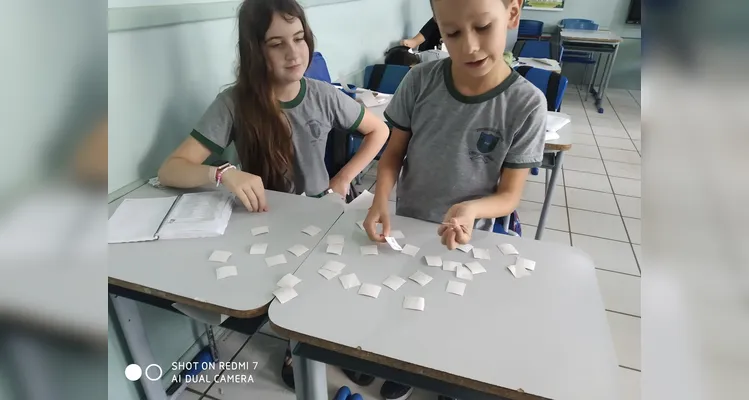 Veja os registros da dinâmica que divertiu e ensinou os educandos.