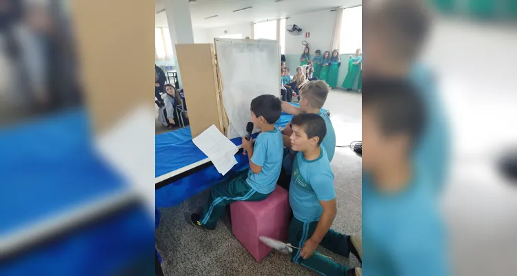 Trabalho teve protagonismo dos estudantes.