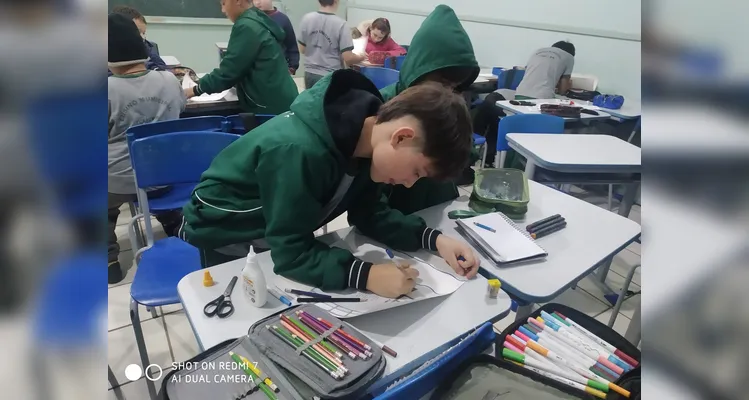Veja os registros do trabalho literário em sala de aula.
