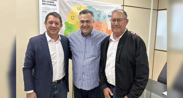 Gerson Nunes, Beto Preto e Nelson Pezinho se reuniram na Sesa.