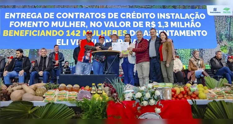 Cerca de 450 famílias de trabalhadores rurais serão beneficiadas.
