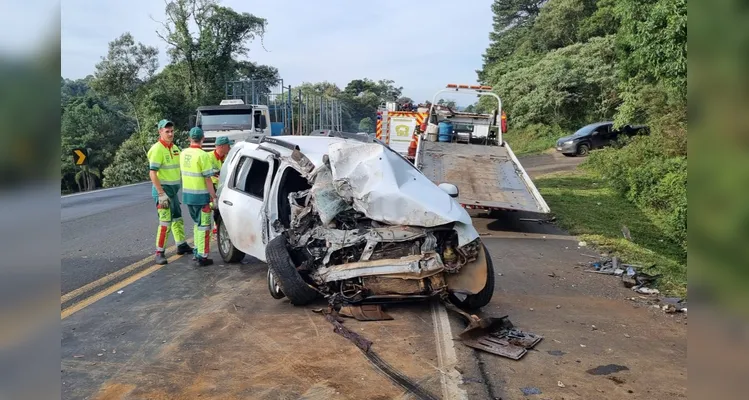 Renault Duster envolvida na colisão.