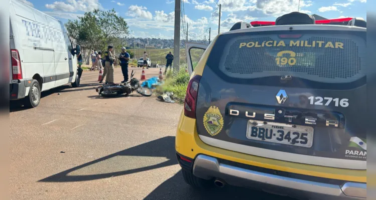 Acidente aconteceu na tarde desta segunda-feira (19).