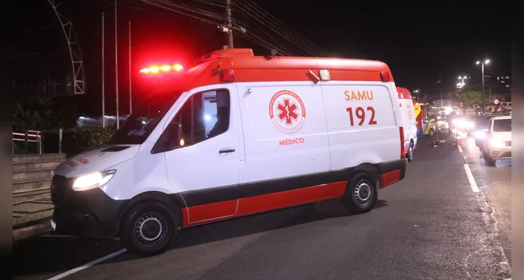 Ciclista é entubado após grave acidente na ‘Taunay’ em PG