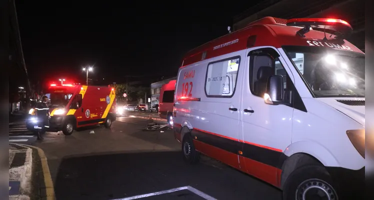 Ciclista é entubado após grave acidente na ‘Taunay’ em PG