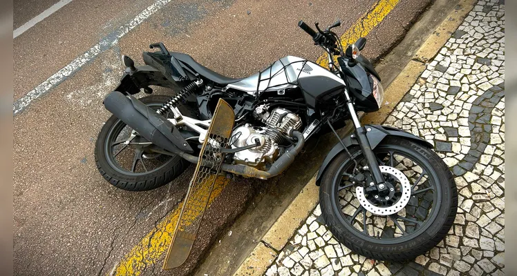 Moto era conduzida por um jovem de 20 anos.