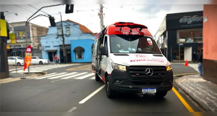 Equipe do Samu foi acionada para a ocorrência.