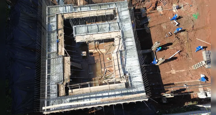 Santa Casa inicia obras de concretagem das paredes do novo bunker de PG