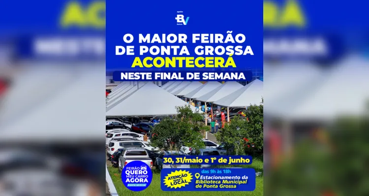 Feirão 'Quero Meu Carro Agora' volta a PG com ofertas e condições especiais