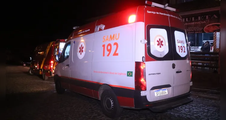 Homem é resgatado com ferimentos moderados após levar tiro na face, em Ponta Grossa -