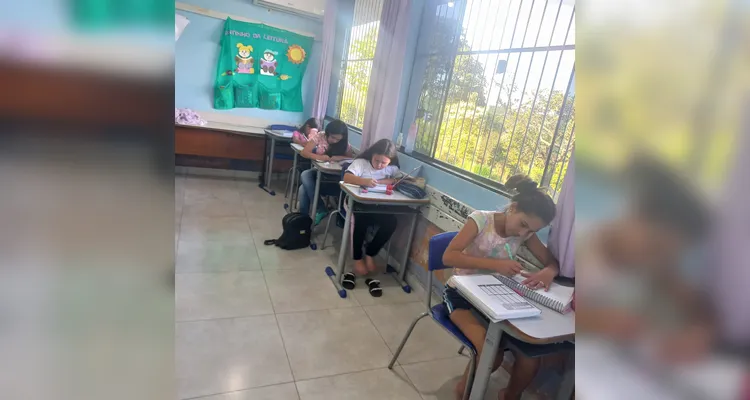 Confira os registros da dinâmica dos educandos em sala de aula.