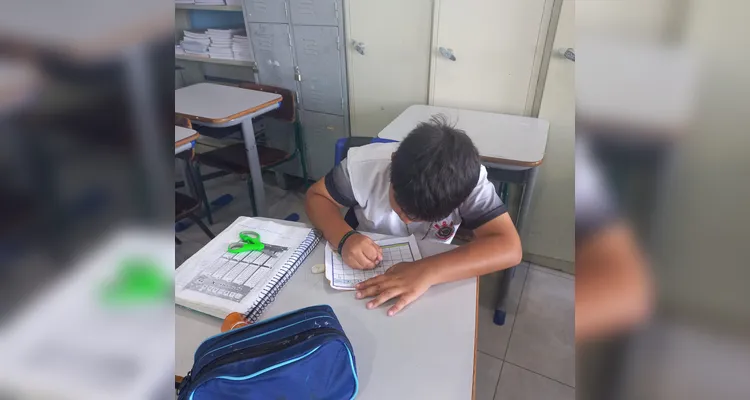 Confira os registros da dinâmica dos educandos em sala de aula.