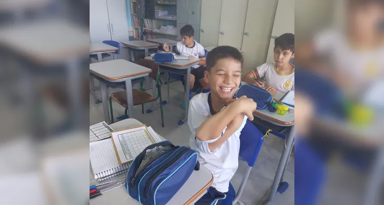 Confira os registros da dinâmica dos educandos em sala de aula.