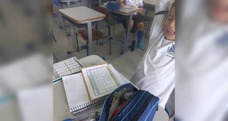 Confira os registros da dinâmica dos educandos em sala de aula.