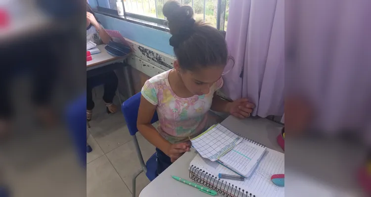 Confira os registros da dinâmica dos educandos em sala de aula.