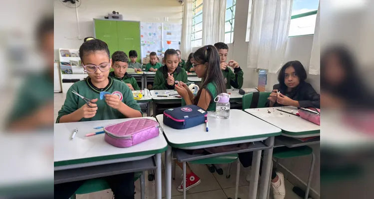 Educandos puderam extrair conteúdos diversificados da produção audiovisual.