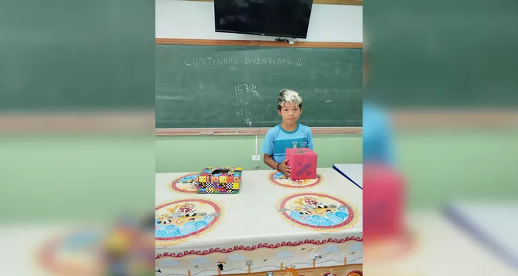 Veja o registro dos alunos em sala na aplicação da dinâmica.