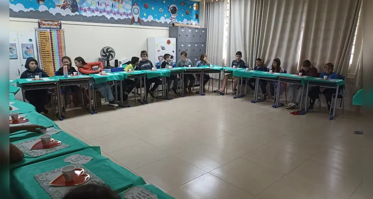 Confira a série de registros do amplo trabalho em sala de aula.
