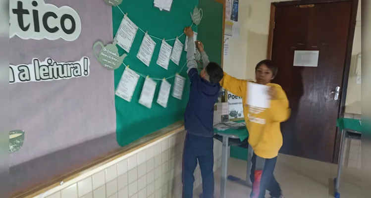 Confira a série de registros do amplo trabalho em sala de aula.